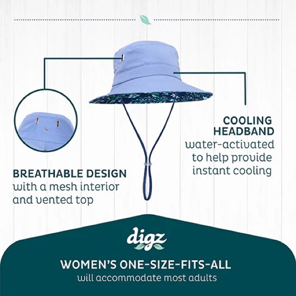 Digz Gardening Cooling Sun Hat - Picture 3 of 13